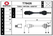 T78426 EAI hnací hriadeľ T78426 EAI