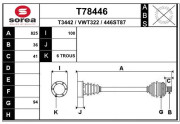 T78446 EAI hnací hriadeľ T78446 EAI