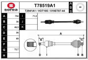 T78519A1 EAI hnací hriadeľ T78519A1 EAI