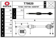 T78620 EAI hnací hriadeľ T78620 EAI