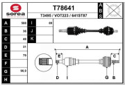 T78641 EAI hnací hriadeľ T78641 EAI