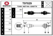 T97029 EAI hnací hriadeľ T97029 EAI