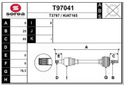 T97041 EAI hnací hriadeľ T97041 EAI