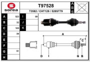 T97528 EAI hnací hriadeľ T97528 EAI
