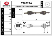 T98329A EAI hnací hriadeľ T98329A EAI