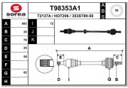 T98353A1 EAI hnací hriadeľ T98353A1 EAI