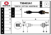 T98403A1 EAI hnací hriadeľ T98403A1 EAI