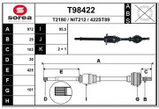 T98422 EAI hnací hriadeľ T98422 EAI