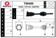 T98480 Hnací hřídel EAI
