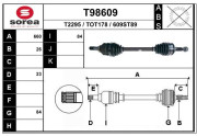 T98609 EAI hnací hriadeľ T98609 EAI