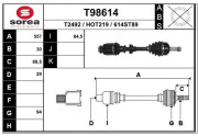 T98614 EAI hnací hriadeľ T98614 EAI