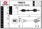 T98615 EAI hnací hriadeľ T98615 EAI