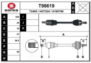 T98619 EAI hnací hriadeľ T98619 EAI