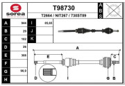 T98730 EAI hnací hriadeľ T98730 EAI