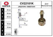 CV22101K EAI sada kĺbov hnacieho hriadeľa CV22101K EAI