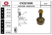 CV22105K EAI sada kĺbov hnacieho hriadeľa CV22105K EAI