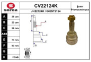 CV22124K EAI sada kĺbov hnacieho hriadeľa CV22124K EAI