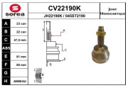 CV22190K EAI sada kĺbov hnacieho hriadeľa CV22190K EAI