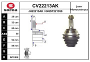 CV22213AK EAI sada kĺbov hnacieho hriadeľa CV22213AK EAI