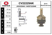 CV22229AK Sada kloubů, hnací hřídel EAI