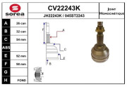 CV22243K EAI sada kĺbov hnacieho hriadeľa CV22243K EAI