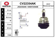 CV22354AK EAI sada kĺbov hnacieho hriadeľa CV22354AK EAI