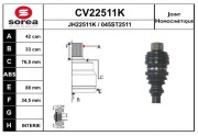 CV22511K Sada kloubů, hnací hřídel EAI