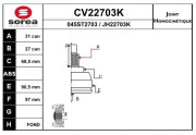 CV22703K EAI sada kĺbov hnacieho hriadeľa CV22703K EAI