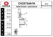 CV22724A1K EAI sada kĺbov hnacieho hriadeľa CV22724A1K EAI