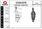 CV24107K EAI sada kĺbov hnacieho hriadeľa CV24107K EAI