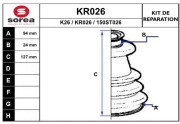 KR026 EAI manżeta hnacieho hriadeľa - opravná sada KR026 EAI