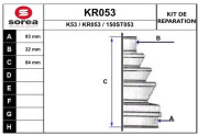KR053 EAI manżeta hnacieho hriadeľa - opravná sada KR053 EAI