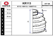KR113 EAI manżeta hnacieho hriadeľa - opravná sada KR113 EAI