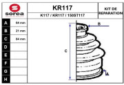 KR117 EAI manżeta hnacieho hriadeľa - opravná sada KR117 EAI