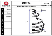 KR124 EAI manżeta hnacieho hriadeľa - opravná sada KR124 EAI