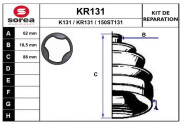 KR131 EAI manżeta hnacieho hriadeľa - opravná sada KR131 EAI
