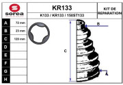 KR133 EAI manżeta hnacieho hriadeľa - opravná sada KR133 EAI