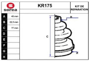 KR175 EAI manżeta hnacieho hriadeľa - opravná sada KR175 EAI