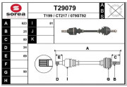 T29079 EAI hnací hriadeľ T29079 EAI