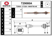 T29080A EAI hnací hriadeľ T29080A EAI