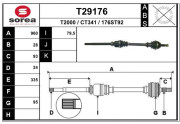 T29176 EAI hnací hriadeľ T29176 EAI