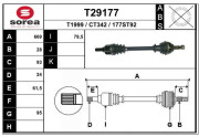 T29177 EAI hnací hriadeľ T29177 EAI