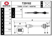 T29182 EAI hnací hriadeľ T29182 EAI