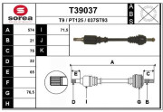 T39037 EAI hnací hriadeľ T39037 EAI