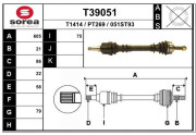 T39051 EAI hnací hriadeľ T39051 EAI