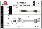 T39059A EAI hnací hriadeľ T39059A EAI