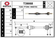 T39068 EAI hnací hriadeľ T39068 EAI