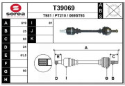 T39069 EAI hnací hriadeľ T39069 EAI