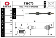 T39070 EAI hnací hriadeľ T39070 EAI