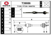 T39086 EAI hnací hriadeľ T39086 EAI